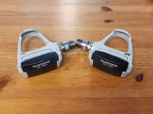 Vintage Shimano Dura Ace PD-7401 Look Style Road Pedals